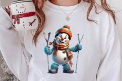 Funny Snowman Sublimation Clipart, Christmas PNG Product Image 2