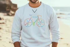 Bicycle SVG cut file in a shape of a bike Product Image 2