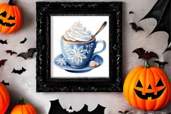 Blue Christmas Watercolor Clipart Sublimation Product Image 2