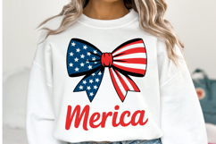 Merica Bow svg | 4th of july Svg | Shirt Svg Product Image 2