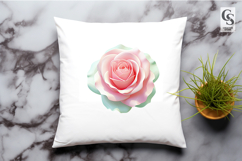 Pink Rose Flower Clipart Sublimation SVG PNG Product Image 3