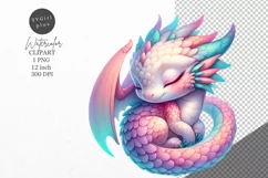 Dragon clipart, Fantasy clipart, Dragon sublimation Product Image 1