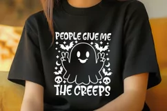People Give Me The Creeps Svg, Funny Halloween Svg. Product Image 3