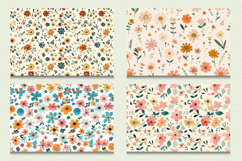 Cute Tiny Boho Flowers Cutting Boards sublimation Design Product Image 2