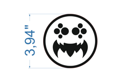 Halloween Coaster SVG laser cut file for Glowforge Product Image 2