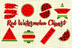Red watermelon clipart Product Image 2