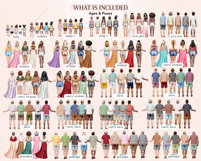 Summer People Clipart Bundle - All Ages - Portrait Creator Product Image 2