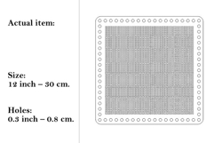 Digital file plywood embroidery basket base 12 inch square Product Image 2