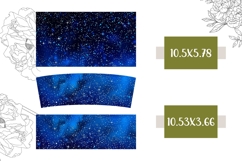 Dark Blue Tumbler Design, Glitter 40 Oz Tumbler Template Product Image 2