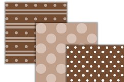 brown and white digital papers Product Image 2
