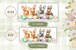 Easter Bunny Mug Template, Colorful Easter Eggs Mug Wrap Product Image 2