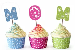 Decorative letters of the word MAMA and Toppers Product Image 2