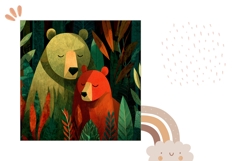 Cartoon Bears Pillow Design, Cartoon Animals Pillowcase Product Image 2
