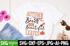 Fall, SVG, Fall breeze and autumn leaves, Autumn, Sign, PNG Product Image 2