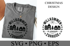 Willkommen in Unserem Zuhause Svg | Christmas | Shirt Svg Product Image 3