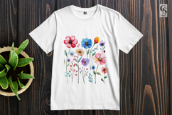 Bright Floral Watercolor Clipart Sublimation PNG Product Image 2