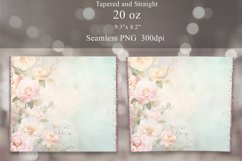 Roses Tumbler Sublimation | Add Your Text Floral Wrap Product Image 2