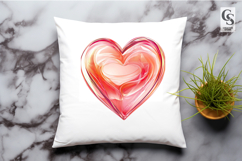 Glossy Layered Heart Shapes Clipart Sublimation PNG Product Image 3