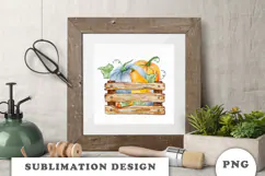 Watercolor Autumn Pumpkins png Product Image 2