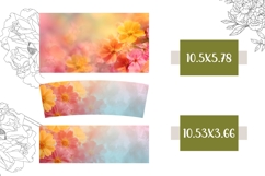 Floral Tumbler Design, Pink Flowers 40 Oz Tumbler Template Product Image 2