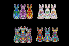 Diamond Easter Bunnies Stickers Product Image 2