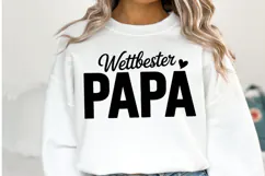 Wettbester Papa svg | Svg Cut File | Shirt Svg Product Image 1
