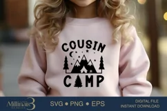Cousin Camp SVG PNG Sublimation |Family Camp Fire | Hike SVG Product Image 2