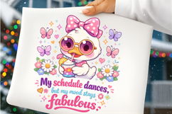 Fabulous Mood Duck Cute Kawaii Duck Quote Product Image 4