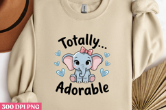 Totally Adorable PNG, Baby Animal Nursery Sublimation PNG Product Image 1