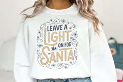 Light a light on for santa Svg | Christmas Svg | Shirt Svg Product Image 1