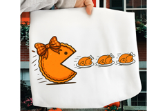 Funny Pumpkin Pie Thanksgiving Fall PNG, Pumpkin Pie Chasing Product Image 2