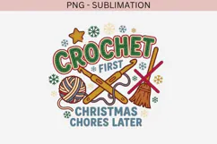 Christmas crochet png design for T-shirts Product Image 2