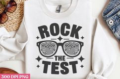 Rock the test PNG, Teachers Testing Day PNG Product Image 1