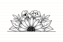 Flower Monogram Svg, Flower Svg Product Image 9