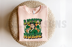 Lucky Nurse St. Patrick&#039;s Day Sublimation PNG Design Product Image 2