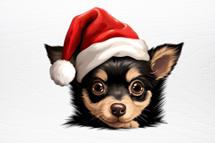 Christmas Peeking Dogs Clipart PNG Product Image 2
