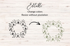 Orchid Wreath SVG Product Image 2