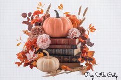 Autumn Books Sublimation Clipart PNG Product Image 1