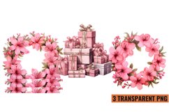 Vintage Pink Christmas Sublimation Product Image 1