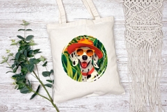 Summer Dalmatian Dog Illustration, Funny Dalmatian Dog PNG Product Image 2