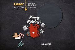 Christmas SVG laser cut file for Glowforge Product Image 2