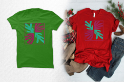 Abstract Leaf Pattern Modern Embroidery Design File Product Image 2