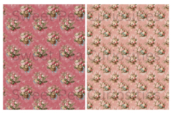 Shabby Chic, Papers, Flowers, Baskets, Junk Journal, Pinks Product Image 2