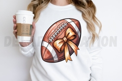 Coquette Football Png, Football Clipart Design Product Image 2
