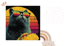 Funny Cat Pillow Case Design, Funny Pillow PNG Product Image 2