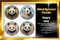 Panda Wind Spinner Sublimation Wind Spinner Sublimation Product Image 1