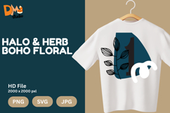 Halo &amp; Herb Boho Floral Monogram Product Image 1