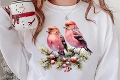 Christmas Birds Clipart , Christmas Birds Clipart Product Image 3