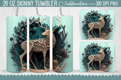 3D American Deer Tumbler Bundle - 11 Designs Product Image 3