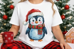 Christmas Penguin Sublimation Png, Cute Penguin Png. Product Image 3